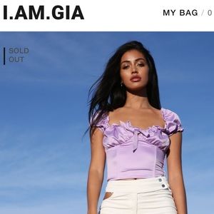 I AM GIA Naomi top (lilac)